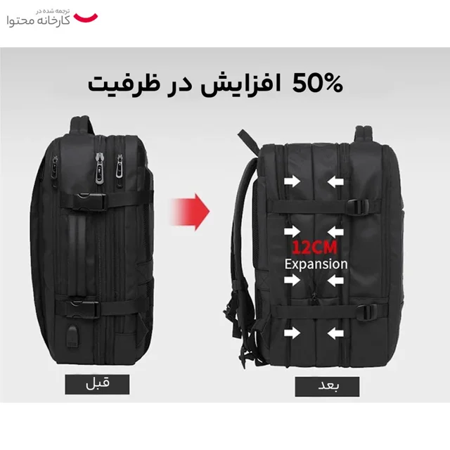 کوله پشتی لپ تاپ بنج مدل 1908 مناسب برای لپ تاپ تا 15.6 اینچی 102951007